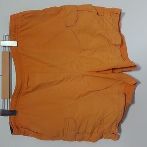L.L Bean mens 0XR42 orange swim trunks shorts
